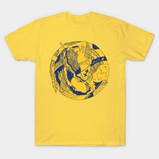Navy Gold Sagittarius Beauty T-Shirt